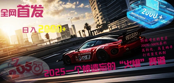 全网首发：2025一个被遗忘的“火爆”赛道轻松日入多张-馬上搞钱