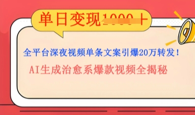 全平台深夜文案新风口：DeepSeek生成百万播放量金句，治愈系内容涨粉速度快4倍-馬上搞钱
