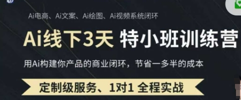 AI实操培训第20-21期线下，0基础保姆级教程，3月最新整理，企业获客、降本增效、打造超级个体-馬上搞钱